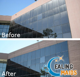 Before and After Window Cleaning